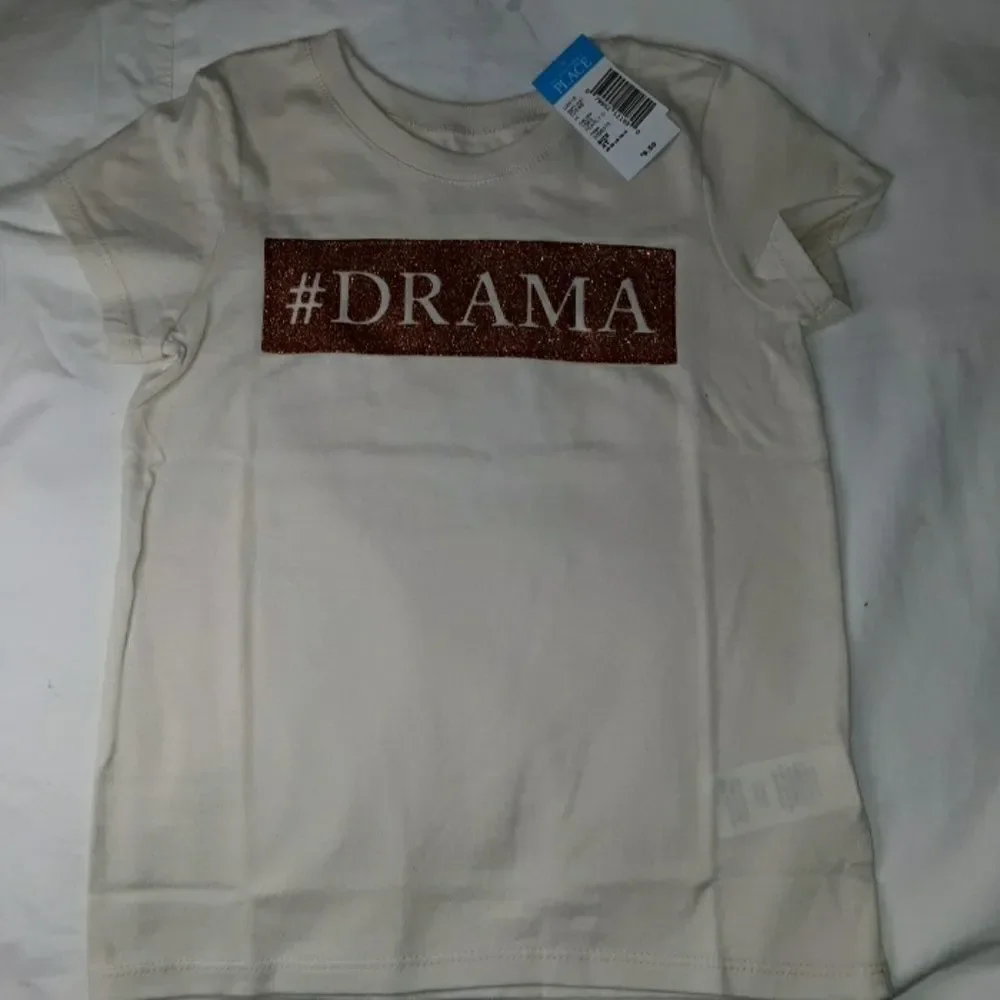 NWT Children's Place‎ #Drama Bling T-Shirt 4T